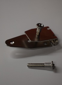 pip pin fastener on modified hinge