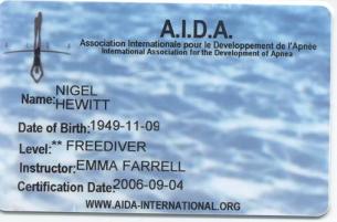 AIDA 2 Star card