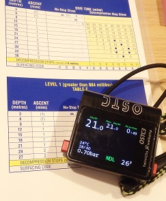 BSAC tables - OSTC3 computer